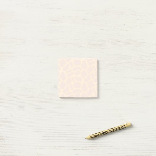 Giraffe Gelbe Gradient Wasserfarbe Minimal Post-it Klebezettel (Auf Schreibtisch)