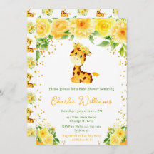 Giraffe Gender Neutral Baby Shower