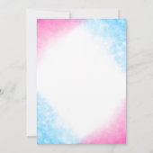 Giraffe Gender Reveal Party Girl or Boy Einladung (Rückseite)