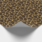 Giraffe Gepunkteter Hintergrund Geschenkpapier (Ecke)