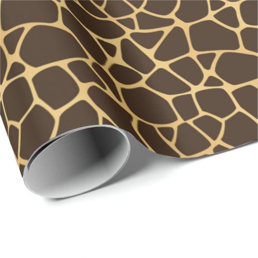 Giraffe Gepunkteter Hintergrund Geschenkpapier (Rolleneckpunkt)