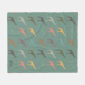 Giraffe Geschenk Blanket Retro Fleece Theme (Vorderseite (Horizontal))