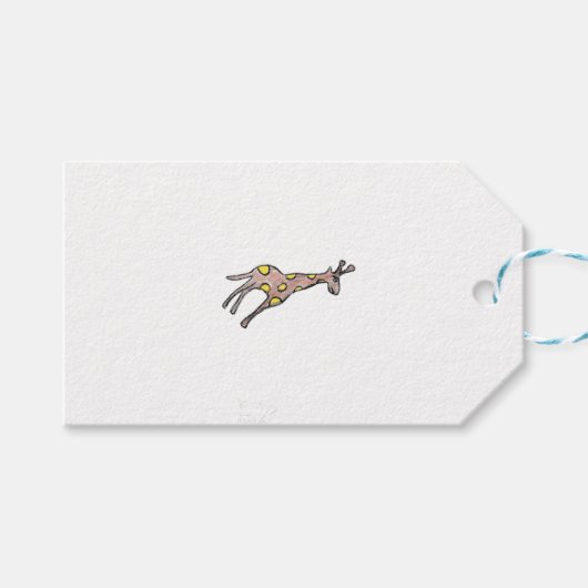 Giraffe Geschenkanhänger (Vorderseite (Horizontal))