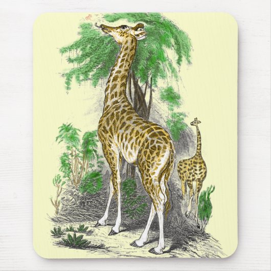 Giraffe Geschenke Mousepad (Vorne)