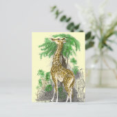 Giraffe Geschenke Postkarte (Stehend Vorderseite)