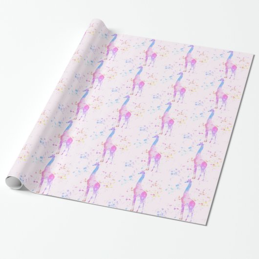 Giraffe Geschenkpapier (Ungerollt)