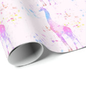 Giraffe Geschenkpapier (Rolleneckpunkt)