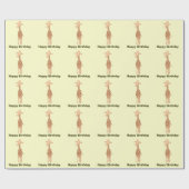 Giraffe Geschenkpapier (Flach)