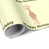 Giraffe Geschenkpapier (Rolleneckpunkt)