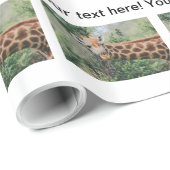 Giraffe Geschenkpapier (Rolleneckpunkt)