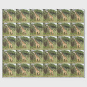 Giraffe Geschenkpapier (Flach)
