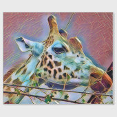 GIRAFFE GESCHENKPAPIER (Flach)