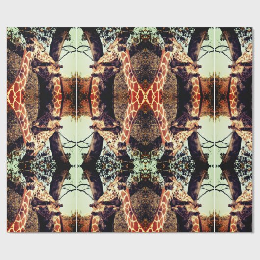 Giraffe Geschenkpapier für moderne Kunst (Flach)