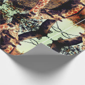 Giraffe Geschenkpapier für moderne Kunst (Ecke)