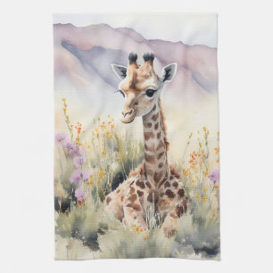 Giraffe Geschirrtuch