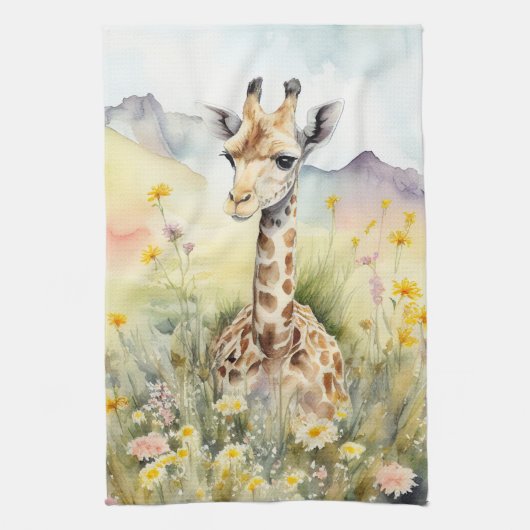 Giraffe Geschirrtuch (Vertikal)
