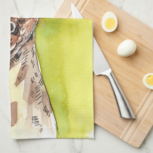 Giraffe Geschirrtuch (Viertel Falte)