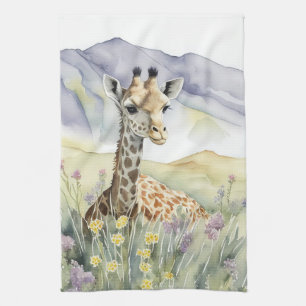 Giraffe Geschirrtuch