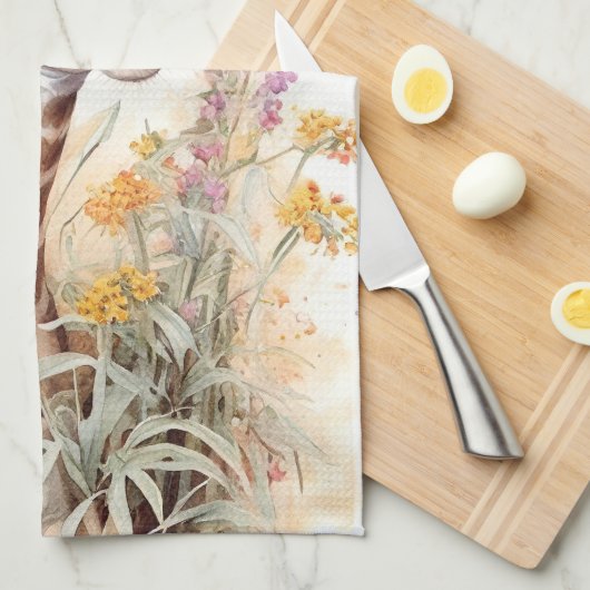 Giraffe Geschirrtuch (Viertel Falte)