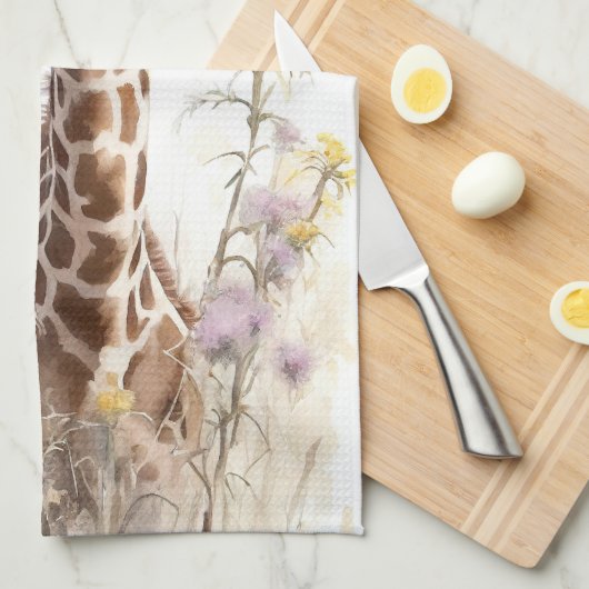 Giraffe Geschirrtuch (Viertel Falte)