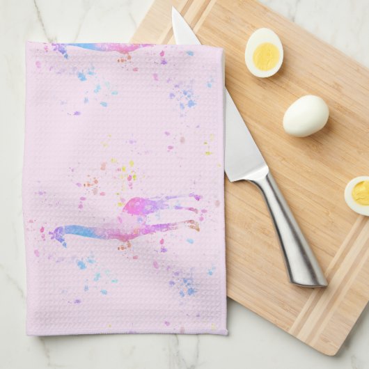 Giraffe Geschirrtuch (Viertel Falte)