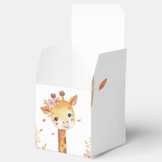 "Giraffe Gift Cube Box" Geschenkschachtel (Geöffnet)