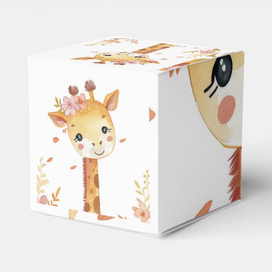 "Giraffe Gift Cube Box" Geschenkschachtel (Rückseite)
