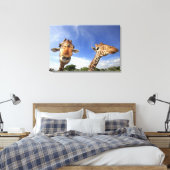 Giraffe (Giraffa camelopardalis) Leinwanddruck (Insitu (Schlafzimmer))