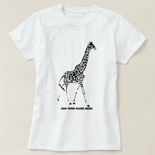 Giraffe Giraffen und Shirts (Design vorne)