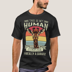 Giraffe Giraffes Retro Africa Pullov T-Shirt