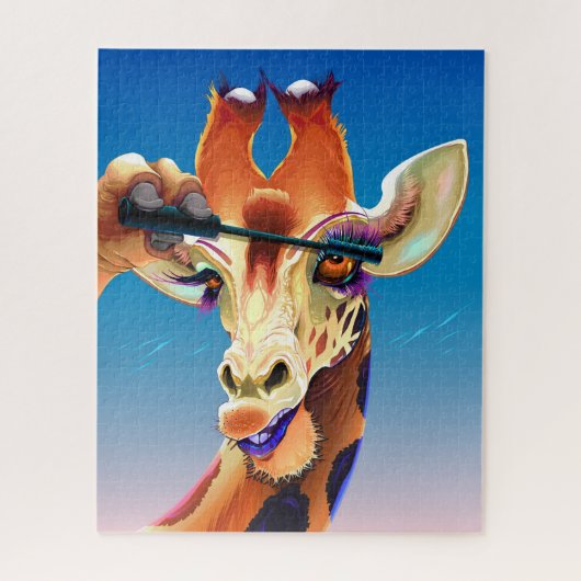 Giraffe Glamour Girl Puzzle (Vertikal)