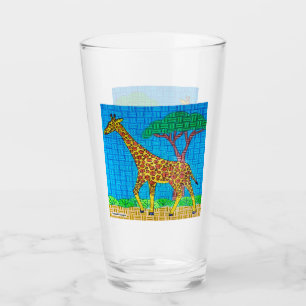 Giraffe - Glasbecher Glas