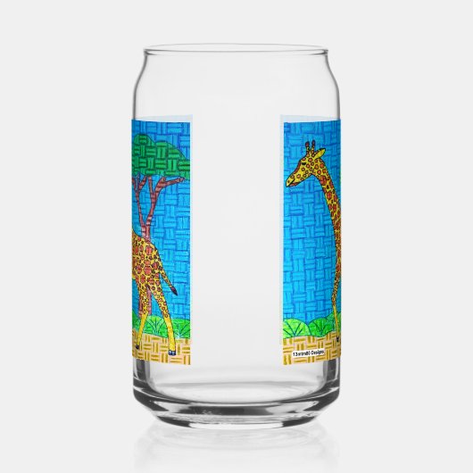 Giraffe - Glasdose Dosenglas (Links)