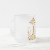 "Giraffe Glass Tasse" Mattglastasse (Vorderseite Links)