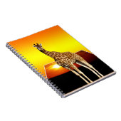 Giraffe Golden Sunshine, Notebook Notizblock (Rechte Seite)