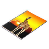 Giraffe Golden Sunshine, Notebook Notizblock (Linke Seite)