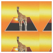 Giraffe Golden Sunshine Popout Art Effect, Stoff (Nahaufnahme)