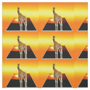 Giraffe Golden Sunshine Popout Art Effekt, Stoff