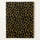 Giraffe goldgelb neues Jahr Planer (Rückseite)