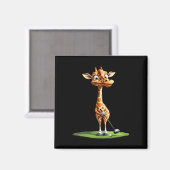Giraffe Golf Magnet (Vorderseite/Rückseite)