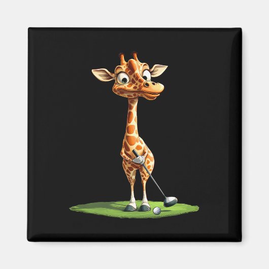Giraffe Golf Magnet (Vorne)