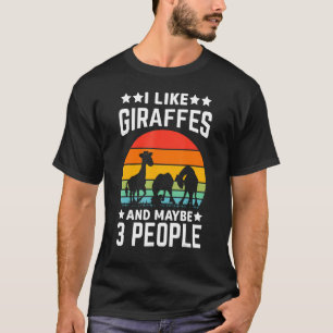 Giraffe Graphic Giraffe Zoo Animal T-Shirt