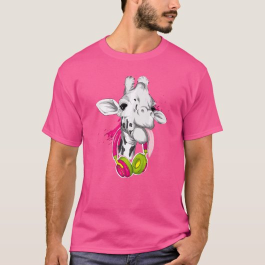 Giraffe Graphic Niedlich Giraffe Cooles Tier T-Shirt (Vorderseite)