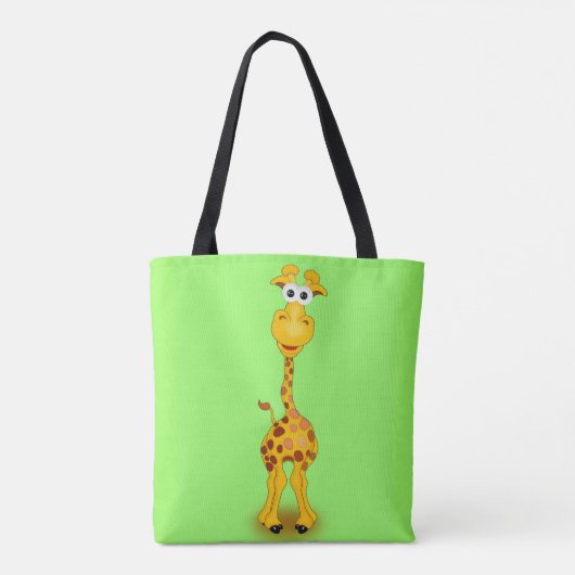 Giraffe GreenTote Bag Tasche (Rückseite)