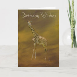 GIRAFFE GREETING CARD KARTE