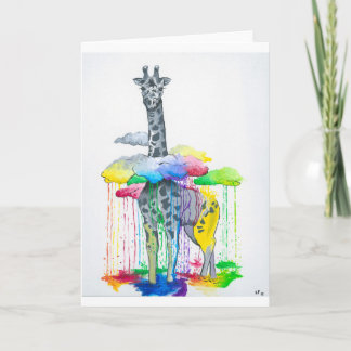 Giraffe Greeting Cards (Blank) Karte