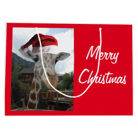 Giraffe Große Geschenktüte (Rückseite)