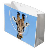 Giraffe Große Geschenktüte (Rückseite Schrägansicht)