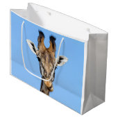Giraffe Große Geschenktüte (Vorderseite Schrägansicht)