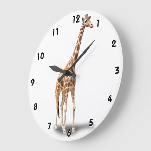 GIRAFFE GROßE WANDUHR (Winkel)